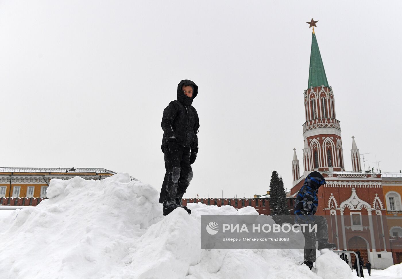 Снегопад в Москве