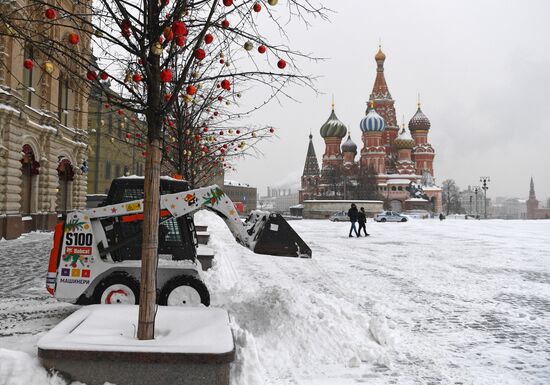 Снегопад в Москве