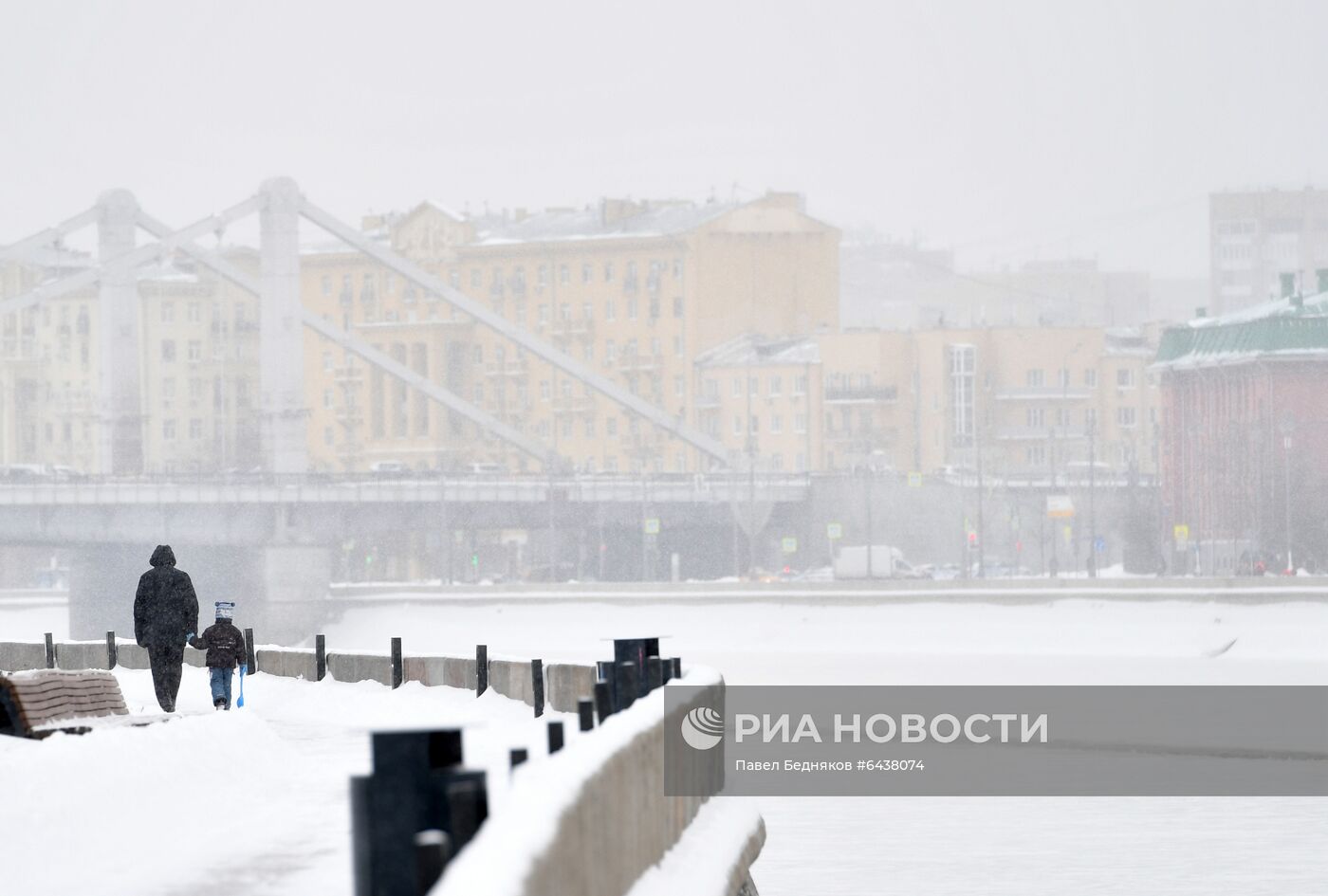 Снегопад в Москве