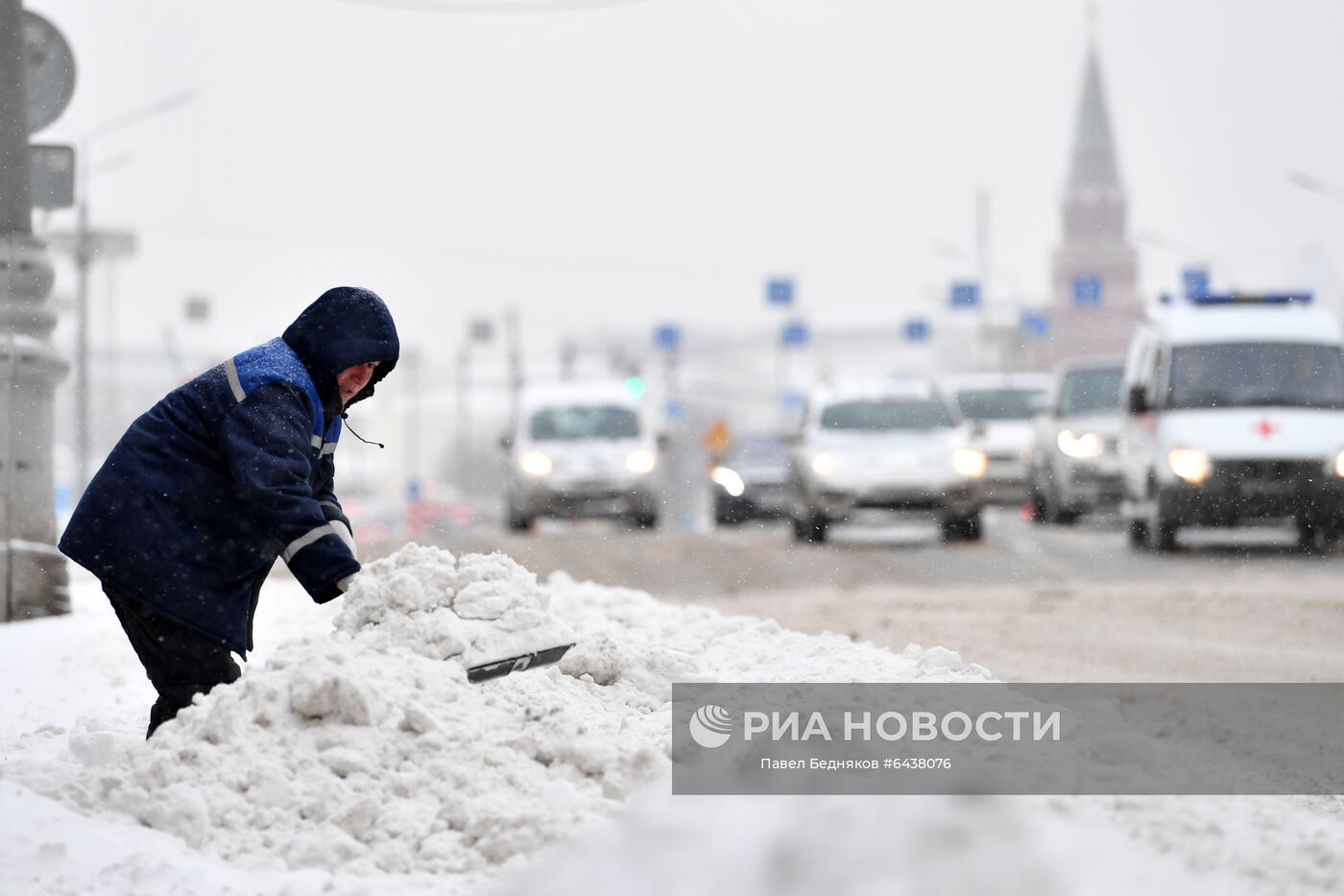 Снегопад в Москве