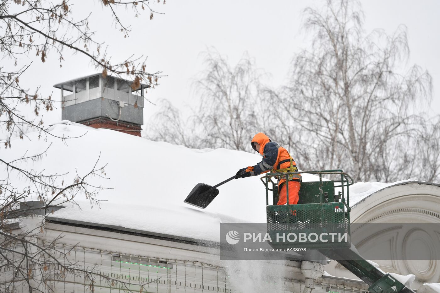 Снегопад в Москве