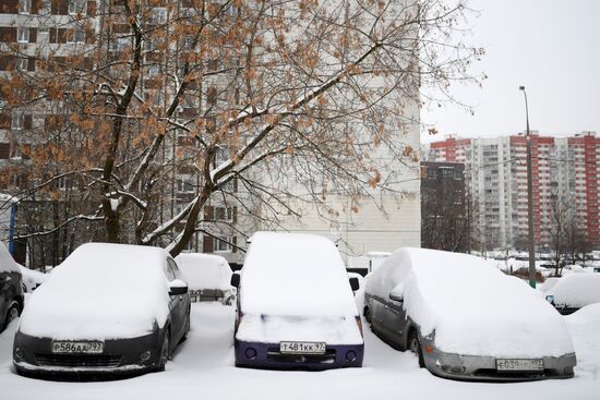 Снегопад в Москве