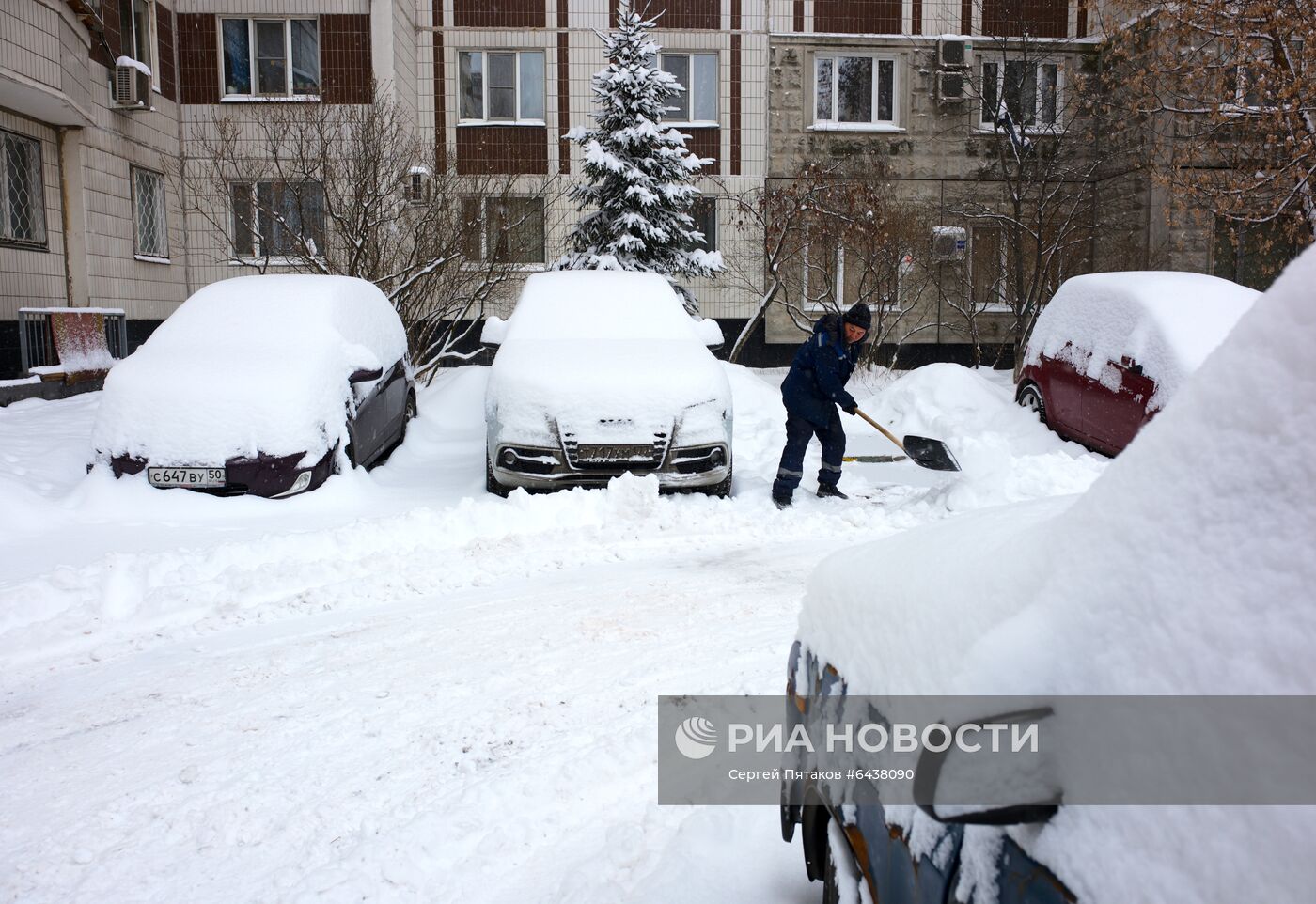 Снегопад в Москве