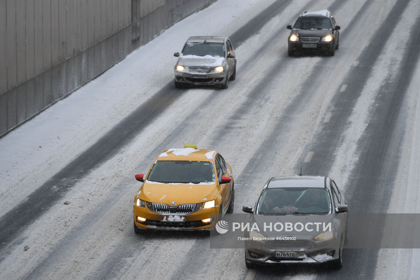 Снегопад в Москве