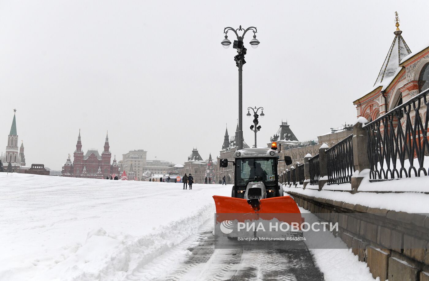 Снегопад в Москве
