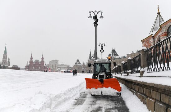 Снегопад в Москве