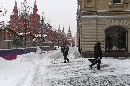 Снегопад в Москве