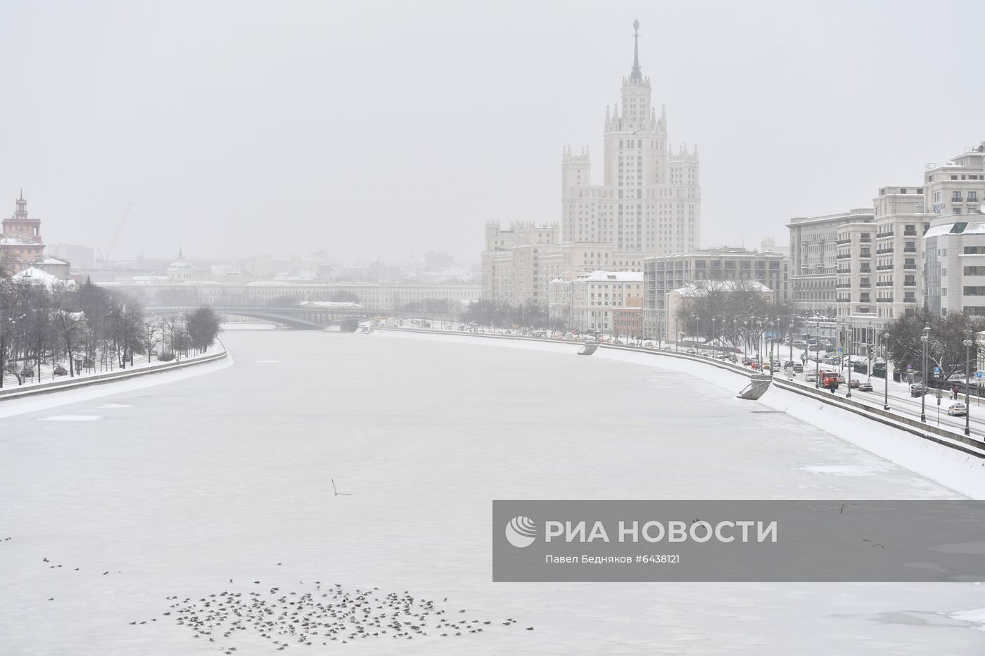 Снегопад в Москве