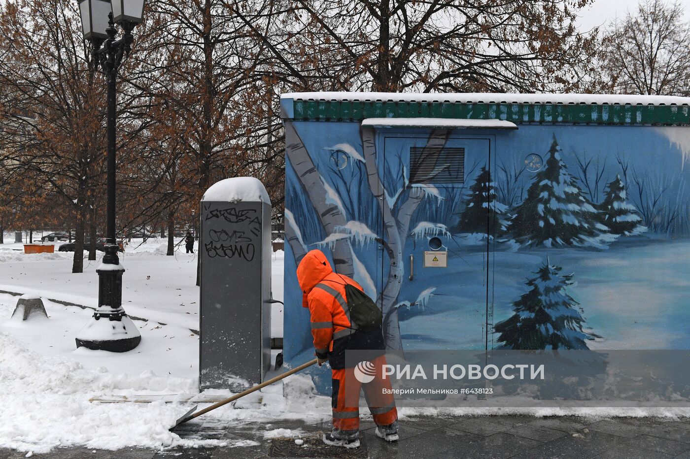 Снегопад в Москве