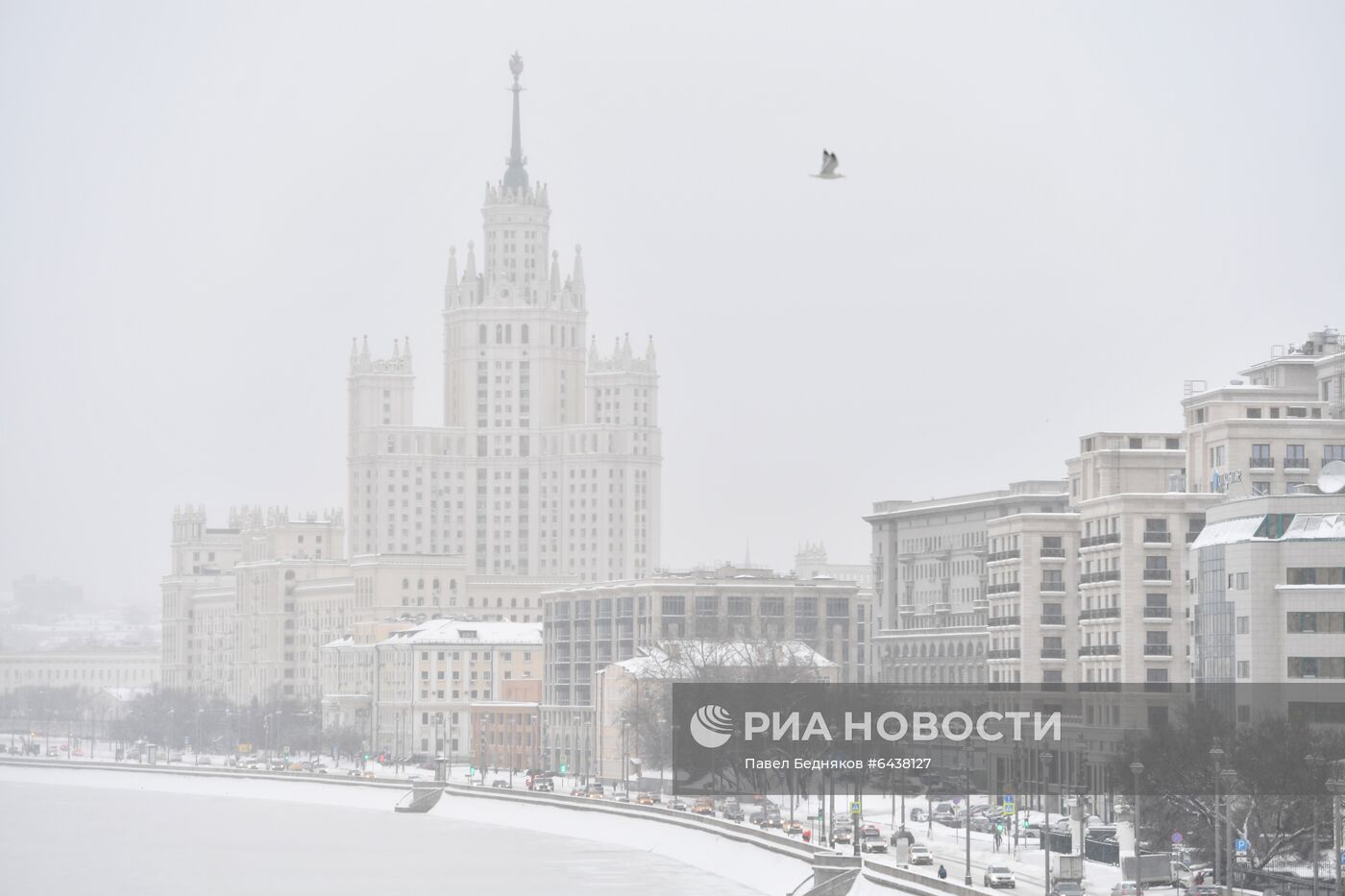 Снегопад в Москве