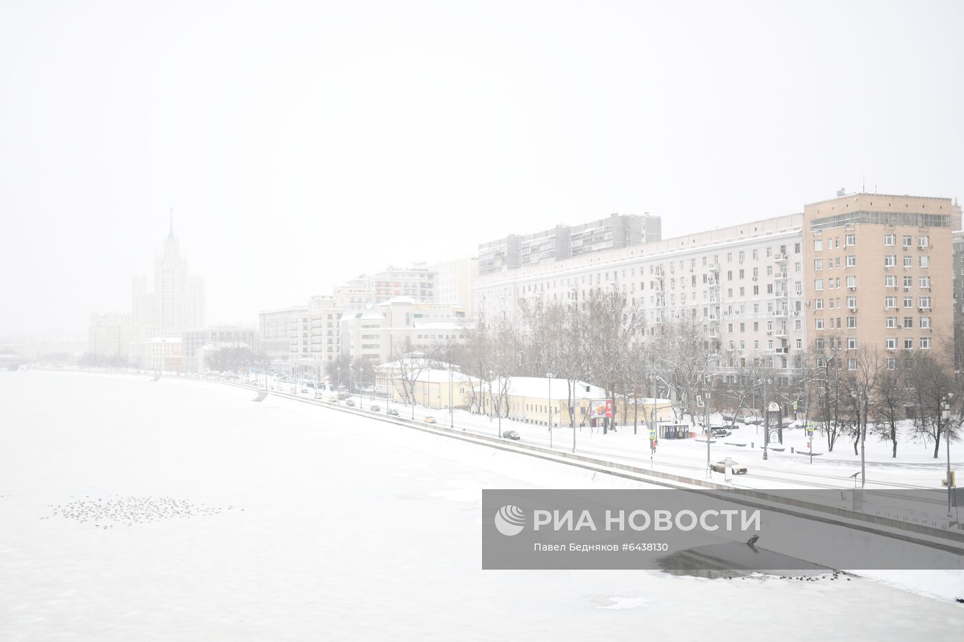 Снегопад в Москве