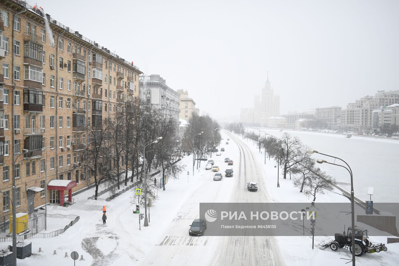 Снегопад в Москве