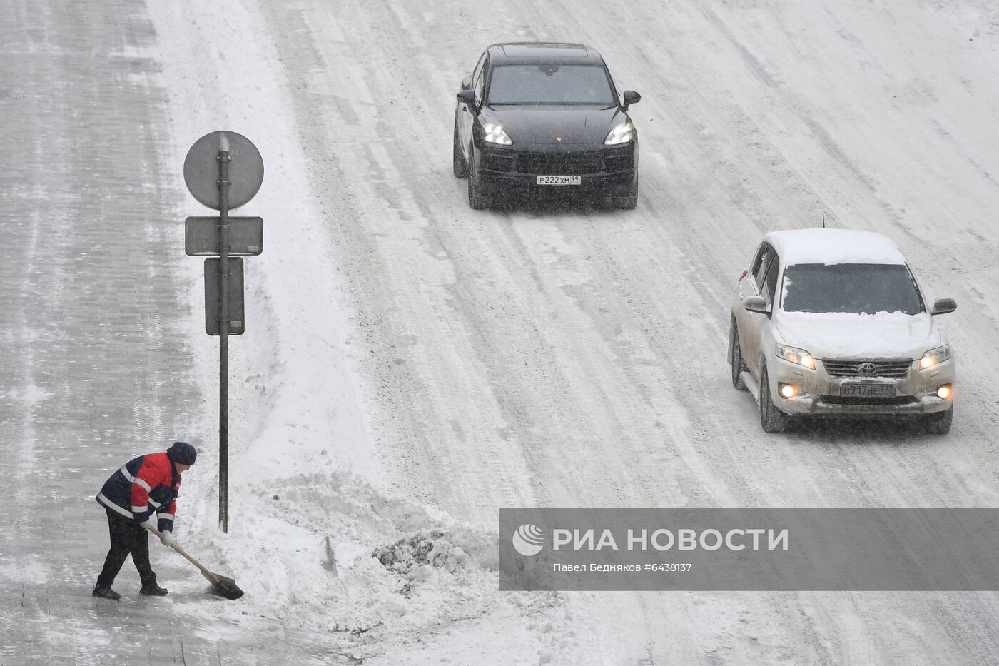 Снегопад в Москве
