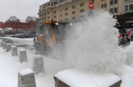 Снегопад в Москве