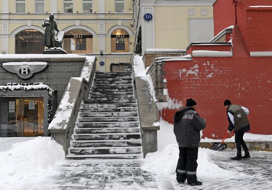 Снегопад в Москве