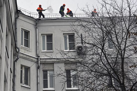 Снегопад в Москве