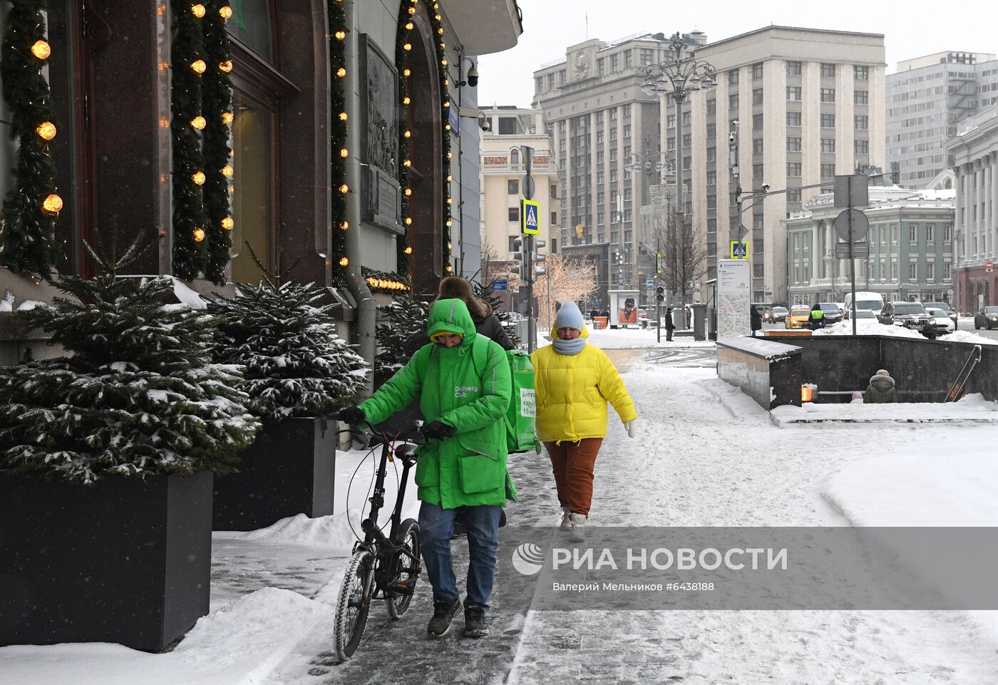 Снегопад в Москве