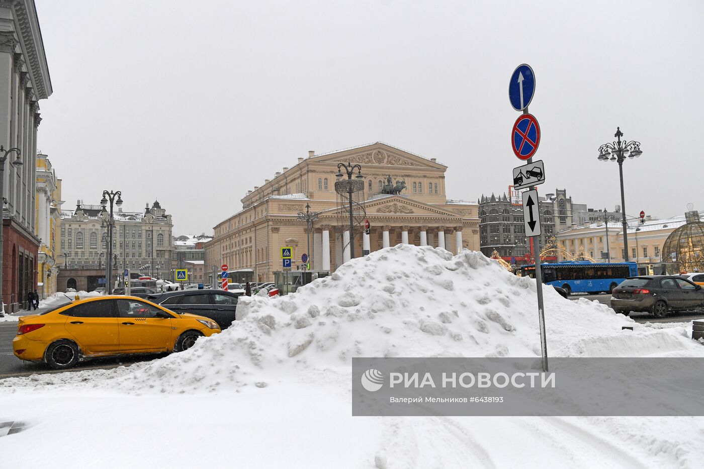 Снегопад в Москве