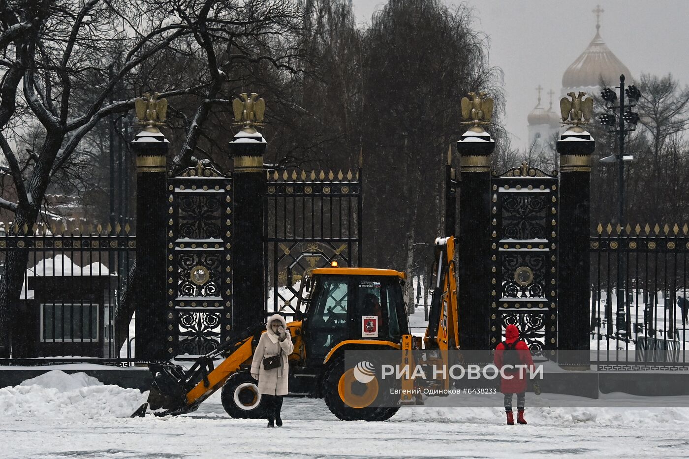 Снегопад в Москве