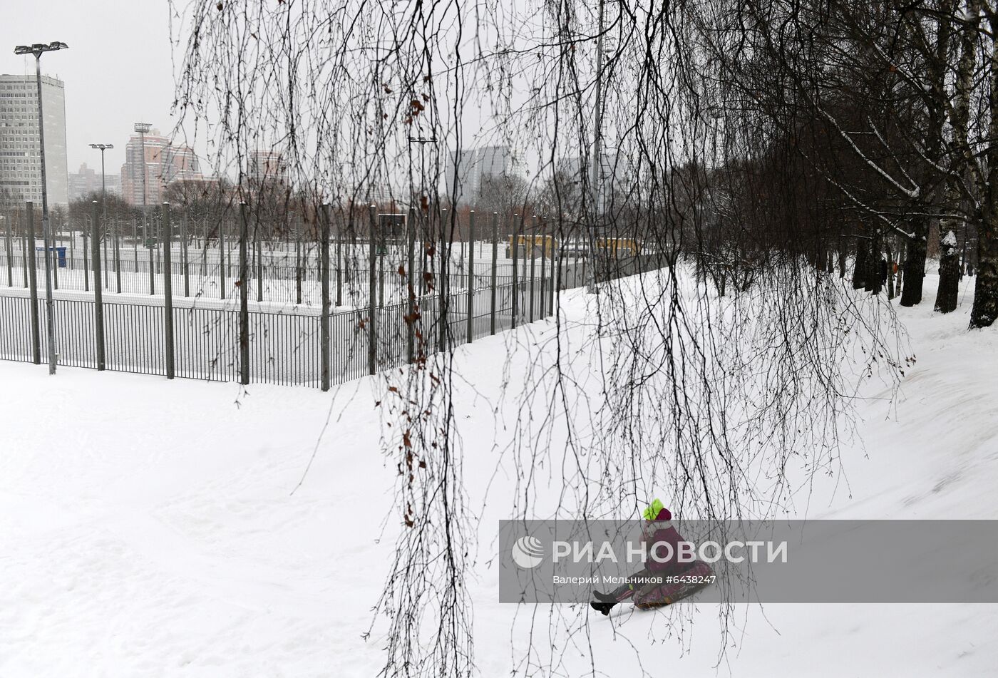 Снегопад в Москве
