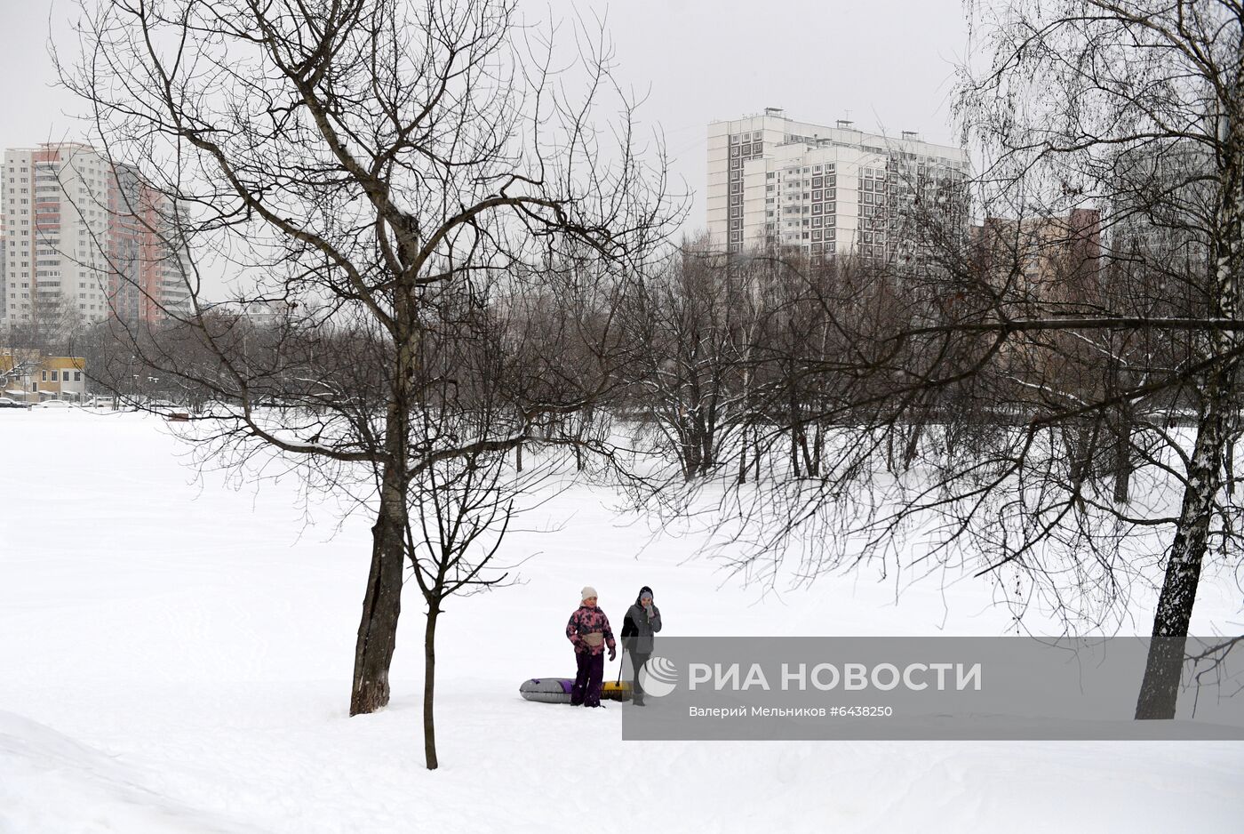 Снегопад в Москве