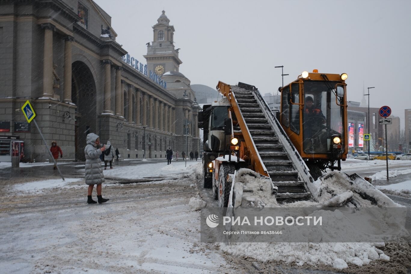 Снегопад в Москве