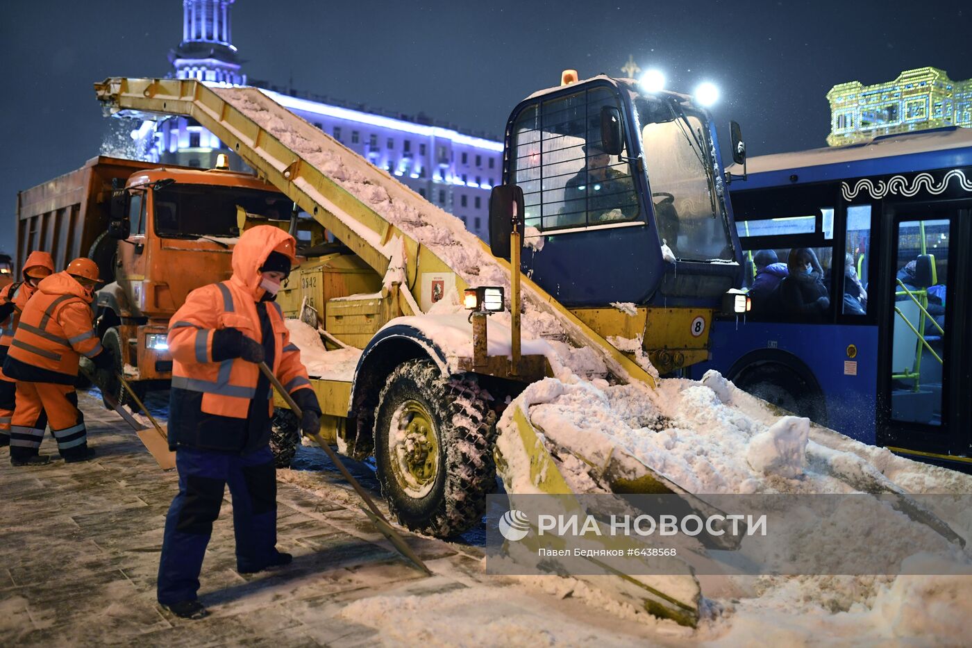 Снегопад в Москве