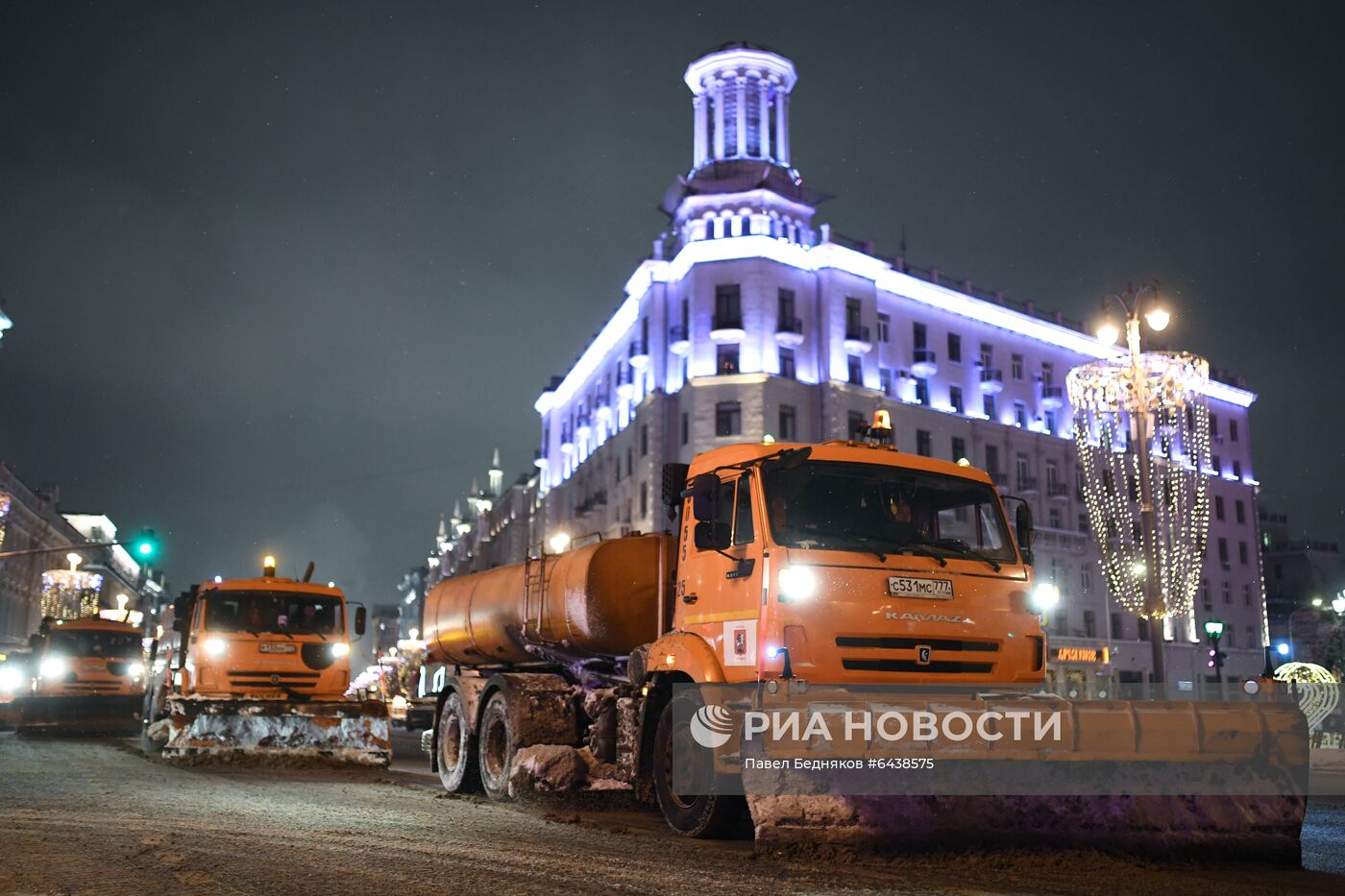 Снегопад в Москве