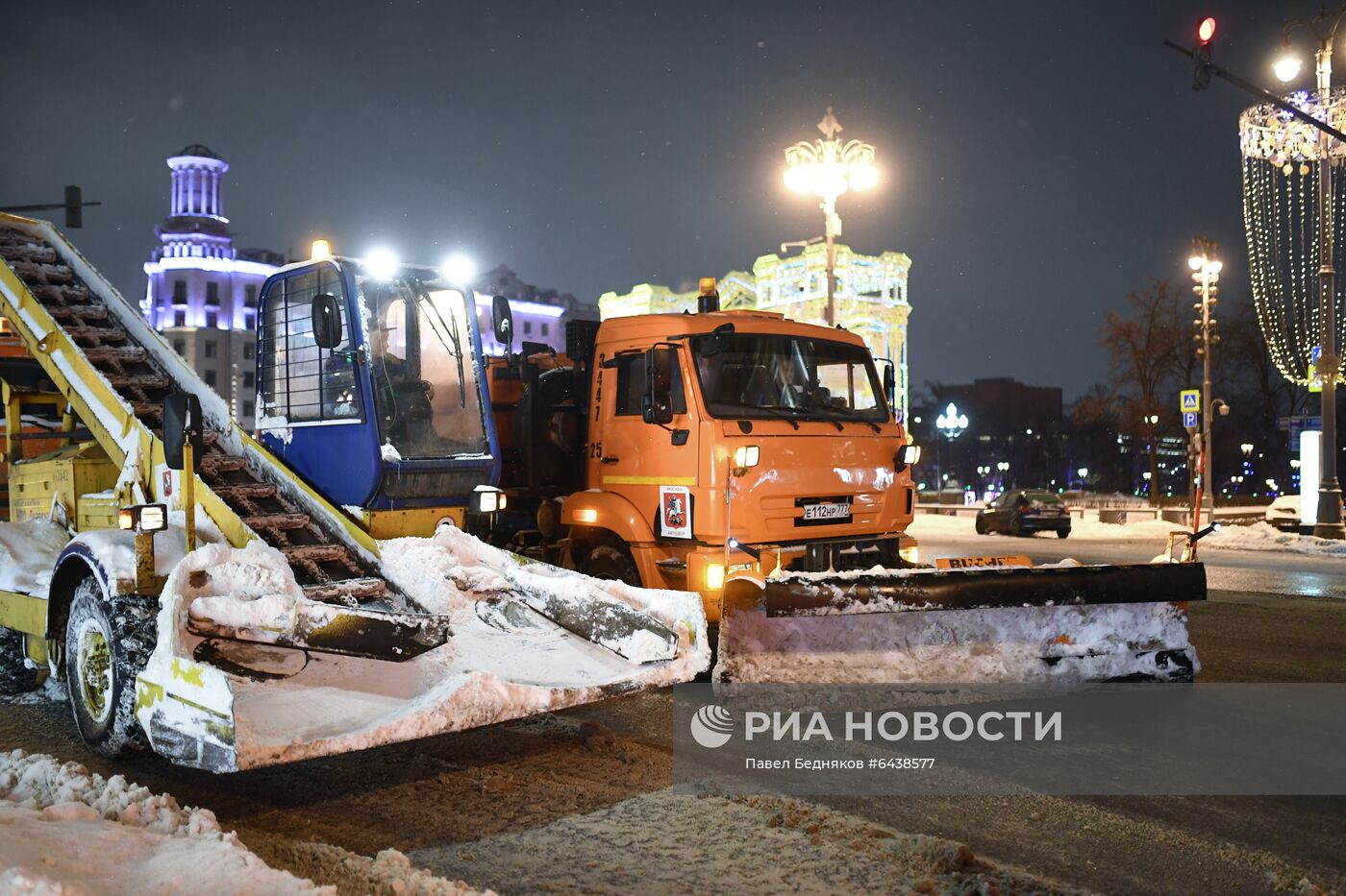 Снегопад в Москве