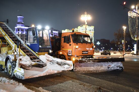 Снегопад в Москве