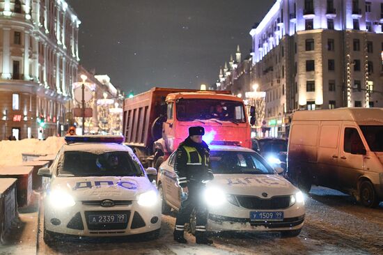 Снегопад в Москве