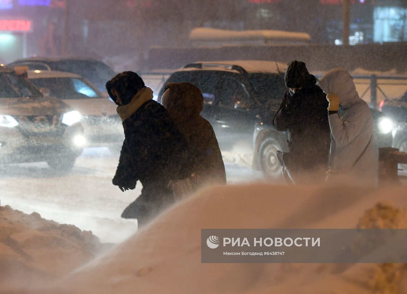 Снегопад в Казани