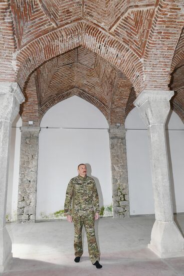 Президент Азербайджана И. Алиев посетил г. Шуша