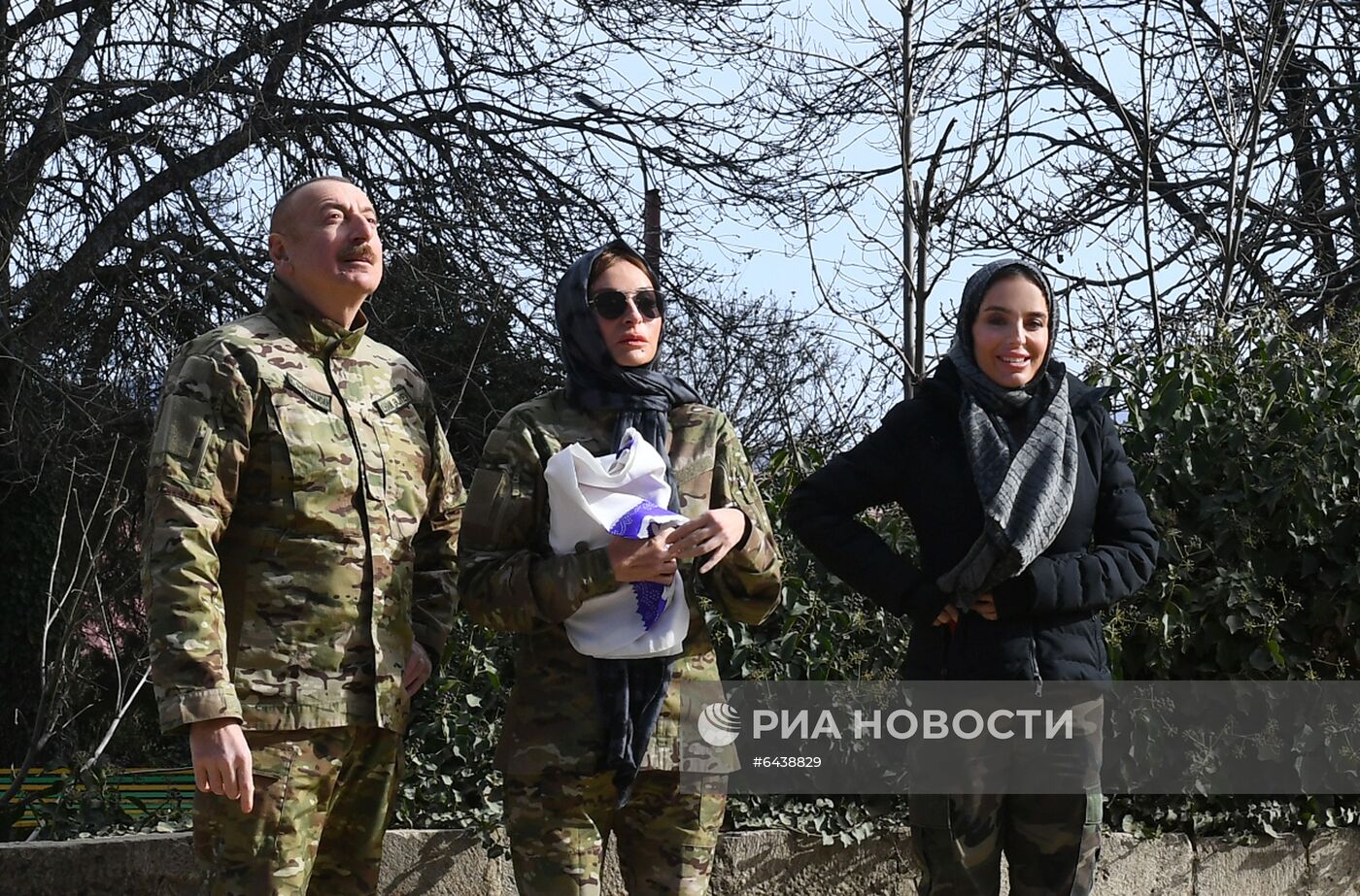 Президент Азербайджана И. Алиев посетил г. Шуша
