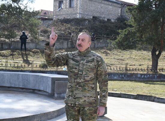Президент Азербайджана И. Алиев посетил г. Шуша