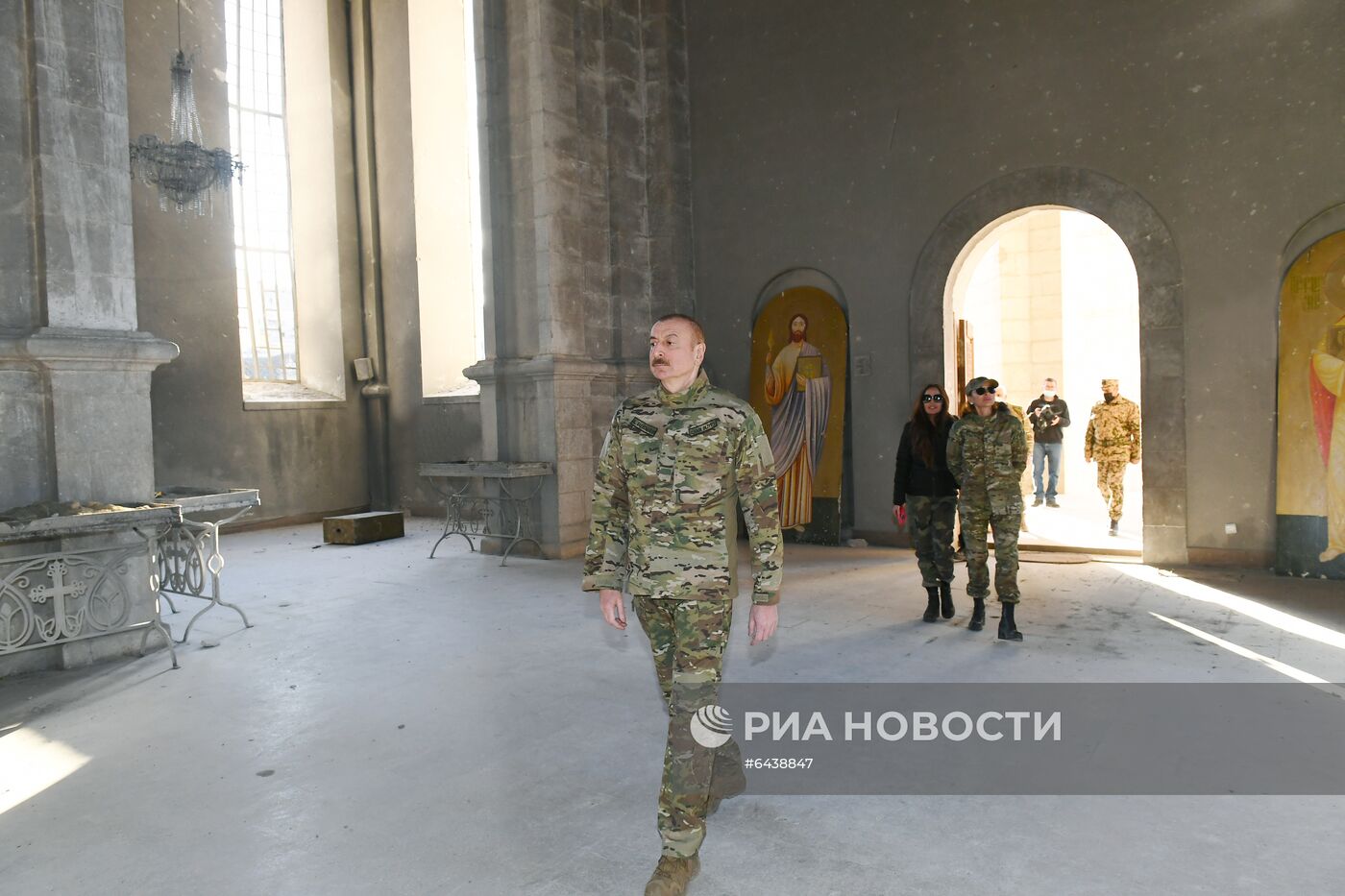 Президент Азербайджана И. Алиев посетил г. Шуша