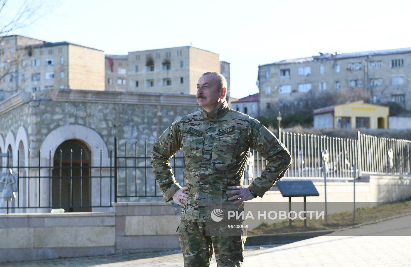 Президент Азербайджана И. Алиев посетил г. Шуша