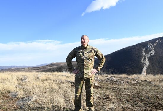 Президент Азербайджана И. Алиев посетил г. Шуша