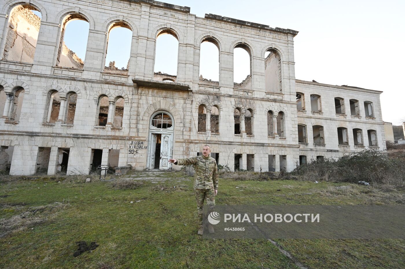 Президент Азербайджана И. Алиев посетил г. Шуша