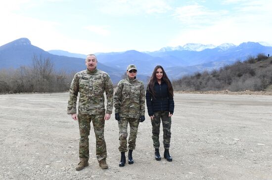 Президент Азербайджана И. Алиев посетил г. Шуша