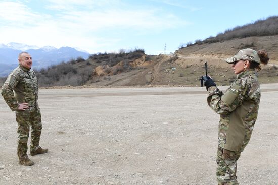 Президент Азербайджана И. Алиев посетил г. Шуша