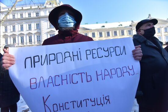 Акция против повышения цен на газ на Украине