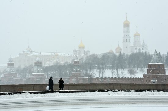 Зима в Москве 