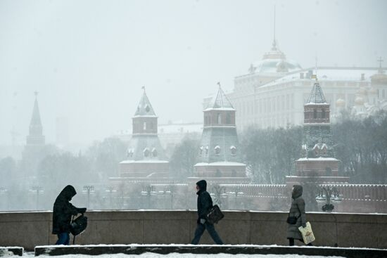 Зима в Москве 