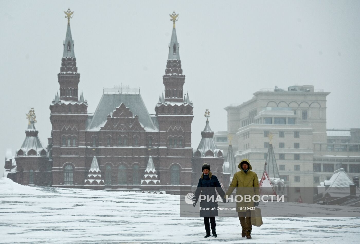 Зима в Москве 