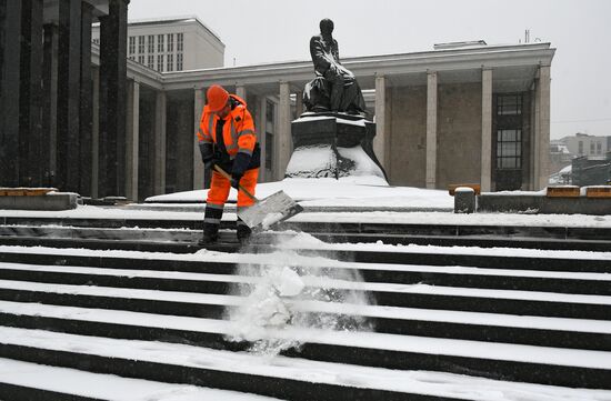 Зима в Москве 