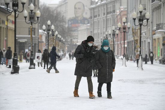 Зима в Москве 