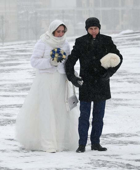 Зима в Москве 