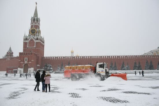 Зима в Москве 