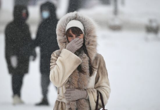 Зима в Москве 